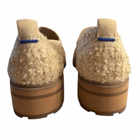 New Rothy's The Lug Texture Loafers in the Snowcap Boucle Color Size 8.5 - Picture 5 of 10